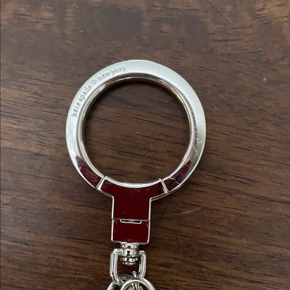 Silver and Red Keychain - Picture 1 of 4